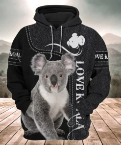 Love Koala All Over Printed Unisex Shirt